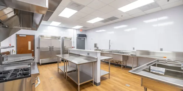 Commercial-grade kitchen